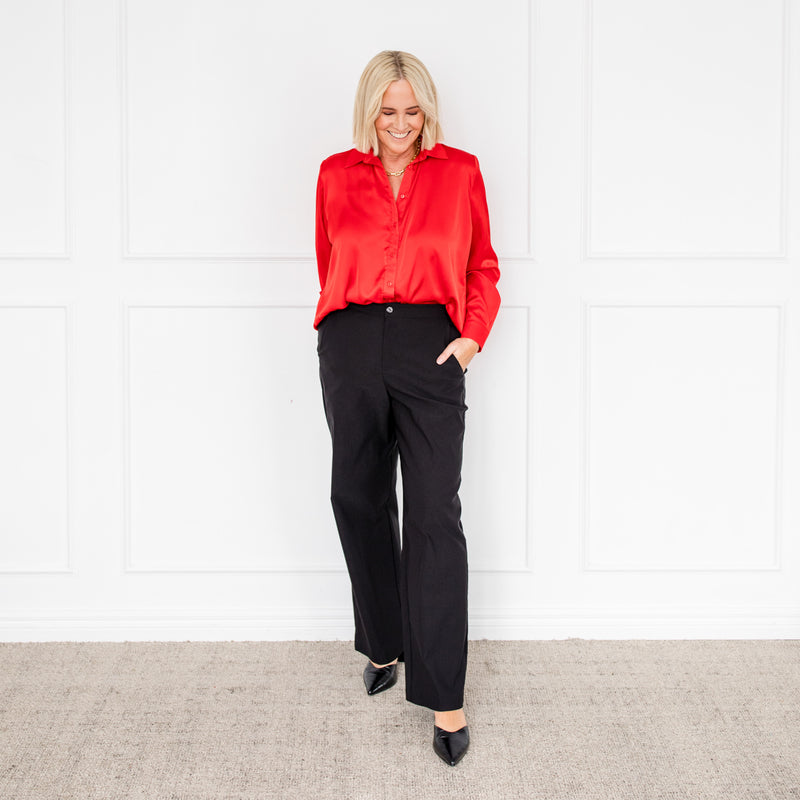 Styling You The Label Jacinta stretch pant - black. Made in Australia