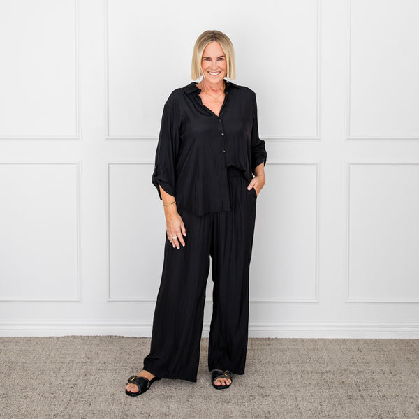 Styling You The Label Cecile relaxed technical pant - black, made in Australia