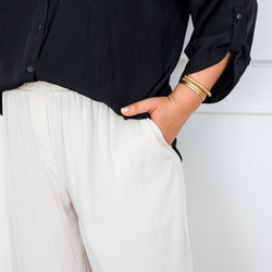 Styling You The Label Cecile relaxed technical pant - stone, made in Australia