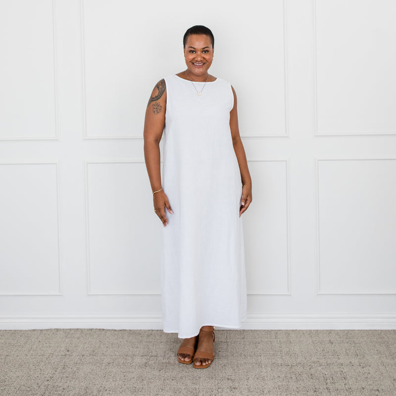 Styling You The Label Farah cotton linen maxi dress, made in Australia