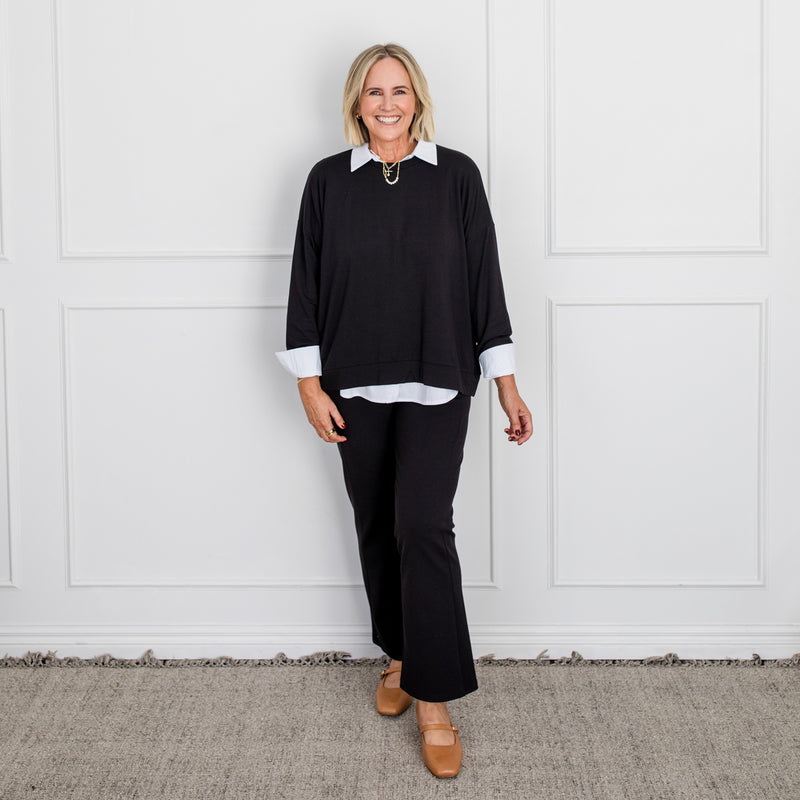 Styling You The Label Lana wide leg ponte pant, made in Australia