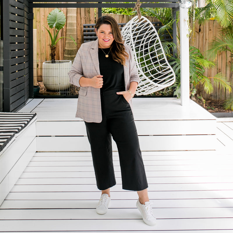 Styling You The Label Emma stretch crop pant black Made in Australia